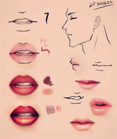 Pin By Grace Marais On References Digital Art Tutorial Lips Drawing