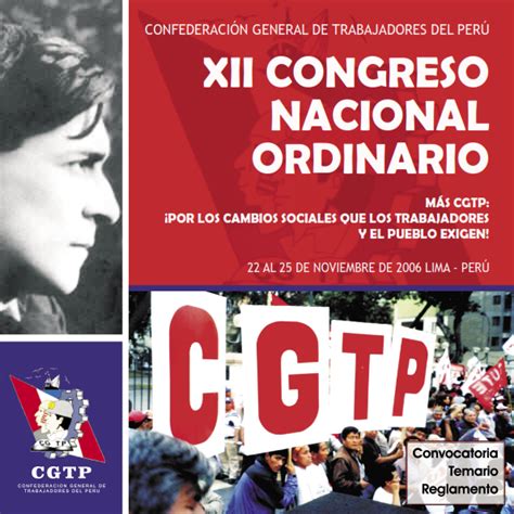 Xii Congreso Nacional Ordinario De La ConfederaciÓn General De