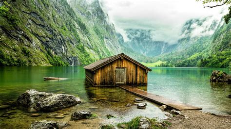 Obersee Lake In Bavaria Germany Wallpapers And Images Wallpapers