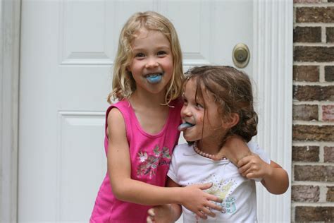Smurf Ice Cream Tongues The Frugal Girl
