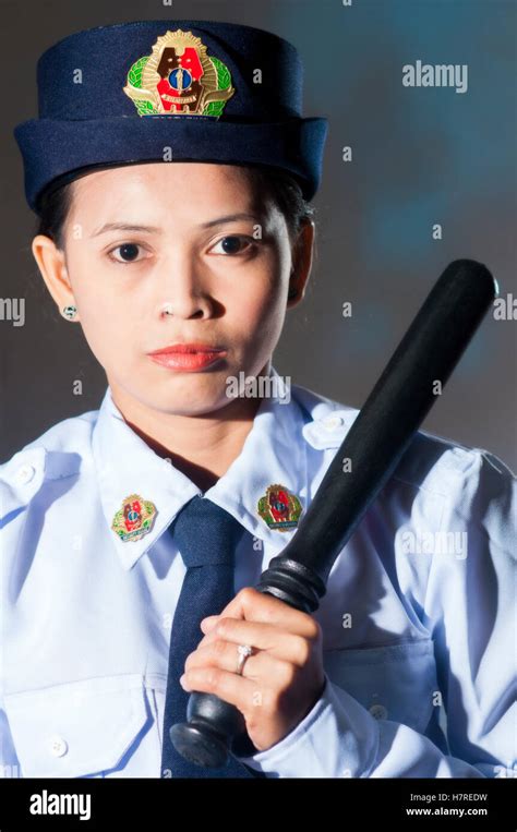 Female Philippine Security Guard Stock Photo Royalty Free Image 60228
