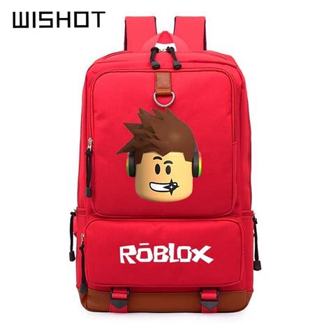 Details About Roblox Backpack Kids School Students Boys Bookbag