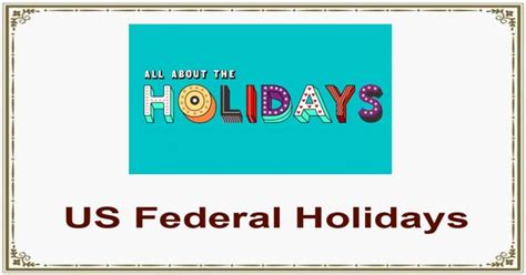 Us Federal Holidays For The Year 2020 Us Federalism