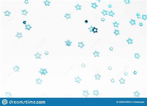Sparkles Stars On White Background With Text Place Image Stock Image