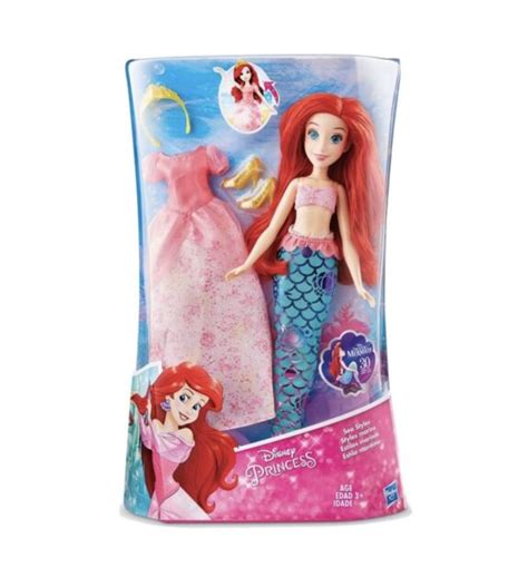 Disney Princess Ariel The Little Mermaid Sea Styles Doll 2 Outfits For