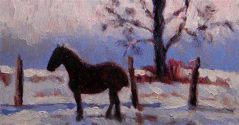 Art Painting And Prints Heidi Malott Amish Work Horse Painting Winter