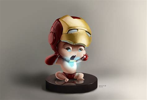 Artstation Baby Iron Man 지창 최 Iron Man Iron Man