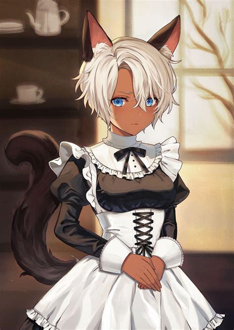F4a Tomboy Neko Maid Who Has Been Trained To Perfect Obedience Has