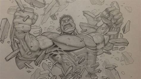 Incredible Hulk Smash Pencil Drawing Dale Keown Style Youtube