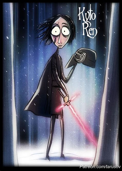 Kylo Ren Estilo Tim Burton Estilo Tim Burton Tim Burton Art Style Tim