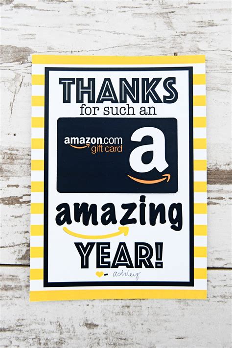 Amazon Gift Card Teacher Free Printable
