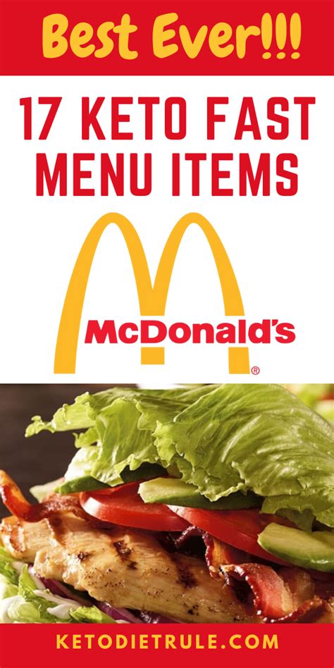 Amazing range, fast shipping, the best products available in the market. Keto McDonald's Fast Food Menu: 17 Best Low-Carb Options ...