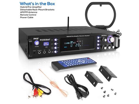 Wireless Bluetooth Home Stereo Amplifier Hybrid Multi Channel Watt Power Amplifier Home