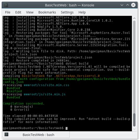 Command Line Asp Net Core Development On Linux