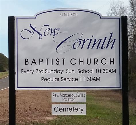 New Corinth Baptist Church Cemetery In Leslie Georgia Find A Grave