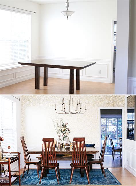 Before And After Dining Room Makeover Reveal In Honor Of Design