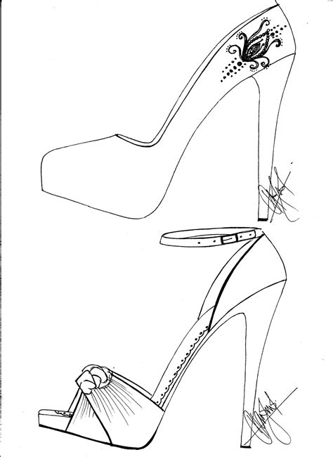 Hafizs Fashion Sketching High Heel Sketches