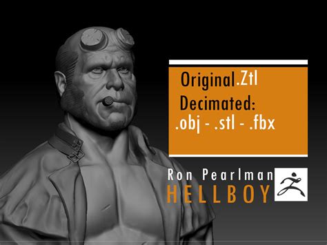Artstation Ron Pearlman Hellboy Guillermo Del Toros Hellboy