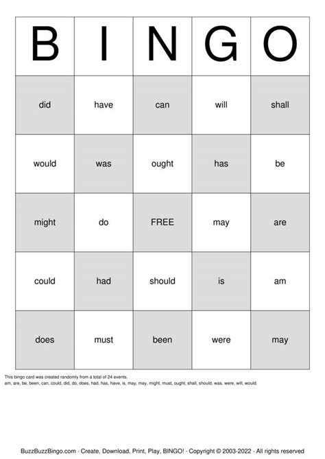 Pronouns Bingo Cards To Download Print And Customize