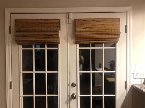 Cordless Woven Wood Roman Shades 24w X 36h Eastfield Teak Sizes 20