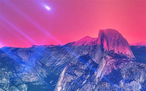 Pink And Blue Mountains Pink Mountain Sunset Hd Wallpaper Pxfuel