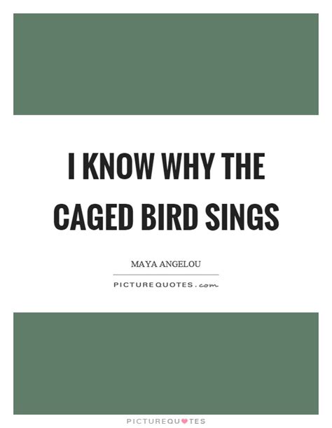 I Know Why The Caged Bird Sings Picture Quotes