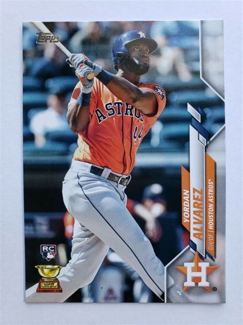 Check spelling or type a new query. 2020 YORDAN ALVAREZ Topps Series One 1 RC Rookie Card #276 ...