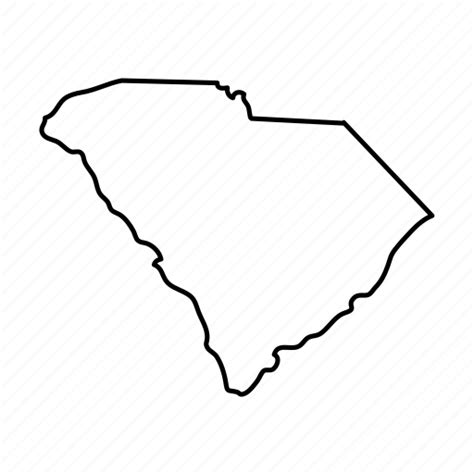 South Carolina State Map Outline