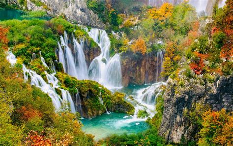 Download Nature Plitvice Lakes National Park Croatia Waterfall Plitvice