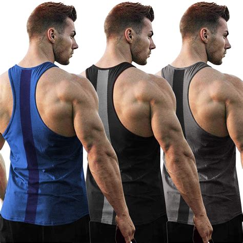 Free Shipping And Returns Coofandy Men S Pack Gym Tank Tops Y Back
