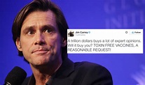 Jim Carrey Apologizes Over Vaccination Twitter Rant Photograph