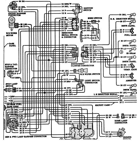 Look for the two wires that are the same, usually red and strip them and twist them together. Wiring Diagram For 1972 Chevy Truck - Wiring Diagram