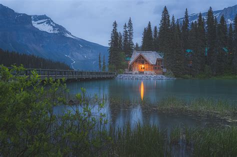 Emerald Lake Lodge Yoho National Park Canada Stock Photo Download