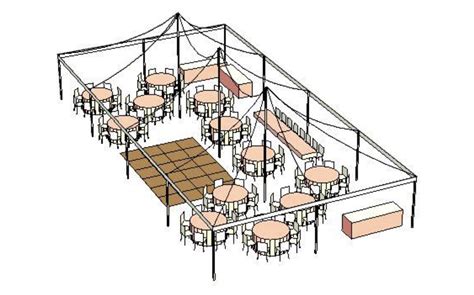 100 Guest Reception Seating Big Tent Events