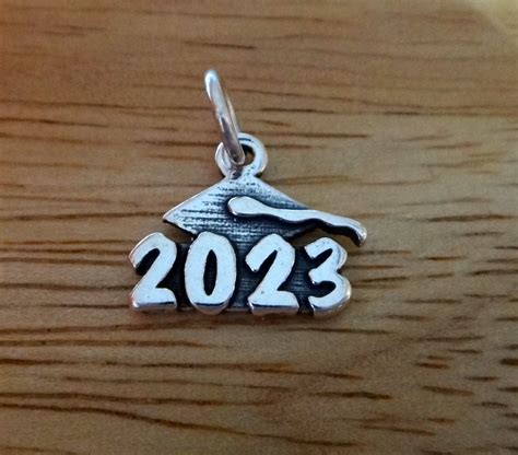 Sterling Silver 14x12mm College High School Graduation 2023 With Cap