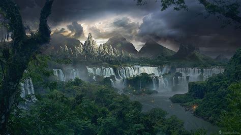 The Lost Temple Matte Painting Tutorial Fr On Behance