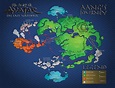 A map of the Four Nations from Avatar: The Last Airbender, including a ...