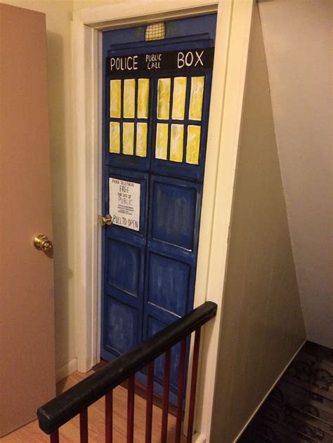 For example, if someone broke into the house, a bedroom door lock would provide the safety needed to lock yourself away from any potential danger. Painted the outside of a bedroom door to look like Dr. who ...