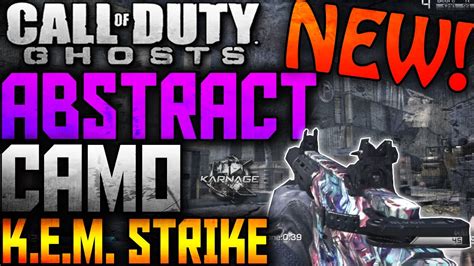 Cod Ghosts New Abstract Camo Kem Strike New Dlc Camos Ghosts