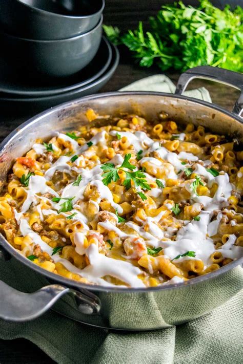 A healthy vegetable that is in season right now, now's the time to start trying new and tasty brussels sprout recipes. One Pan Cheesy Taco Skillet - Homemade Hooplah