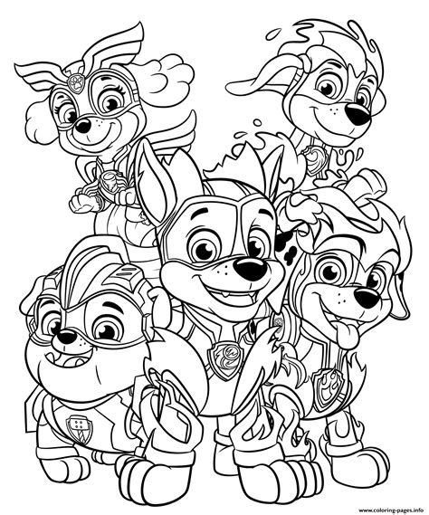Paw Patrol Coloring Pages Add Colors To Your 20 Favorite Sheets