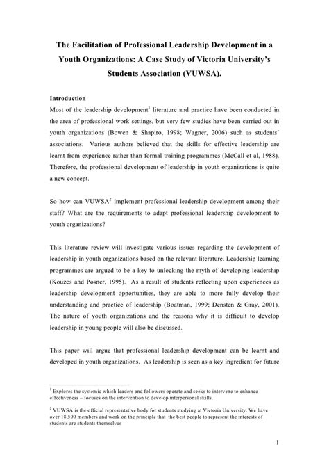 Nursing Leadership Reflection Essay Apa