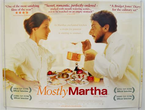 Mostly Martha 2003 Original Quad Movie Poster Martina Gedeck Maxime Foerst Ebay