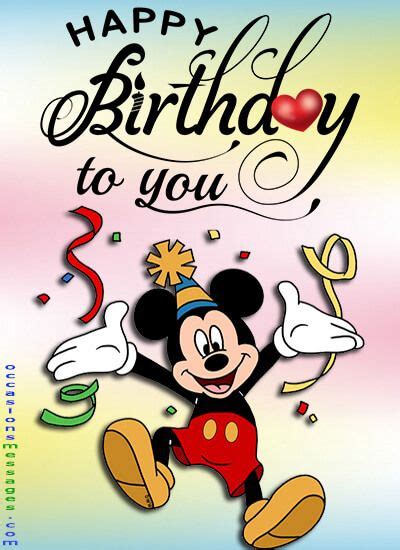 Disney Birthday Wishes Happy Birthday Mickey Mouse Happy Birthday Wishes Photos Happy
