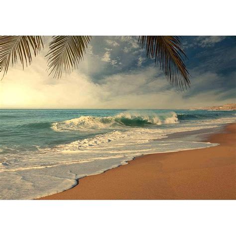 wall26 tropical beach removable wall mural self adhesive large wallpaper 66x96 inches