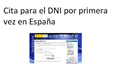 Cita previa para el DNI por primera vez en España