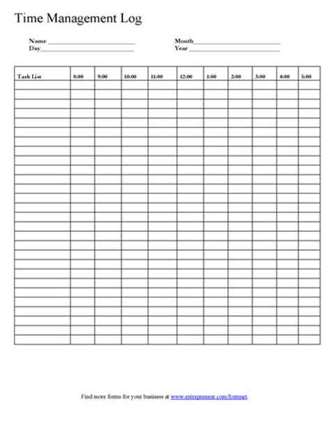 7 Best Images Of Printable Weekly Time Log Daily Work Log Sheet