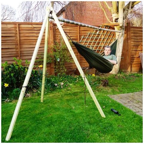 Below will provide 15 of the most effective diy hammock stands to assist you get going on developing your personal area of hideaway. How To…. Make a Free-Standing Hammock Stand - Bushcraft ...
