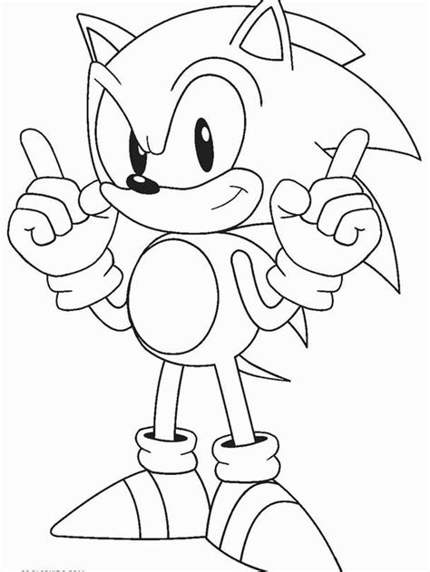Sonic Hedgehog Coloring Pages When Viewed From Its Appearance