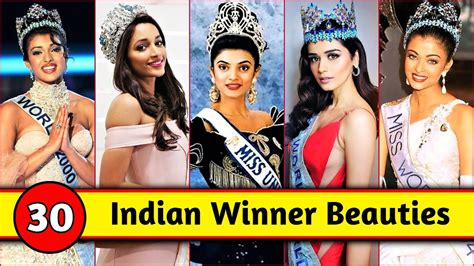 30 Complete Winner List Of Indian Beauty Pageant Of All Time Miss